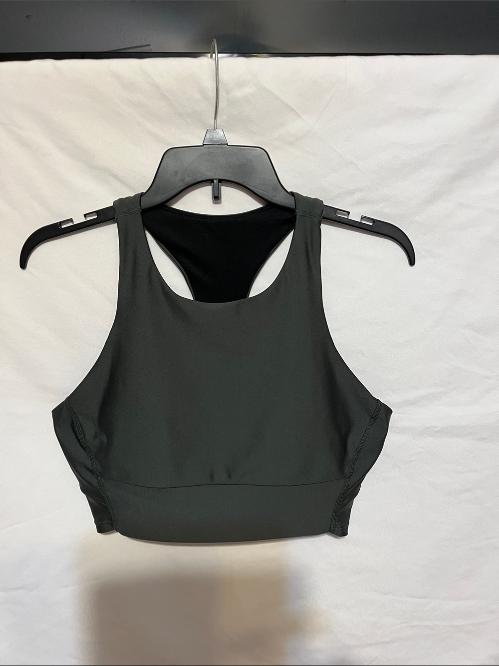 Zella High-Neck Black Racerback Sports Bra